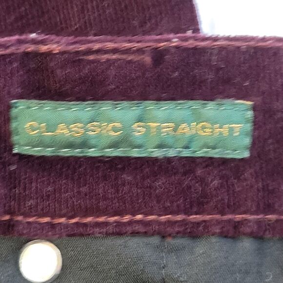 LRL RALPH LAUREN Purple Corduroy Size 10 Classic Straight Narrow Wale - Picture 9 of 11